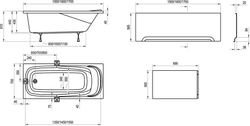 Ванна акриловая Ravak Vanda II 160X70 CP11000000
