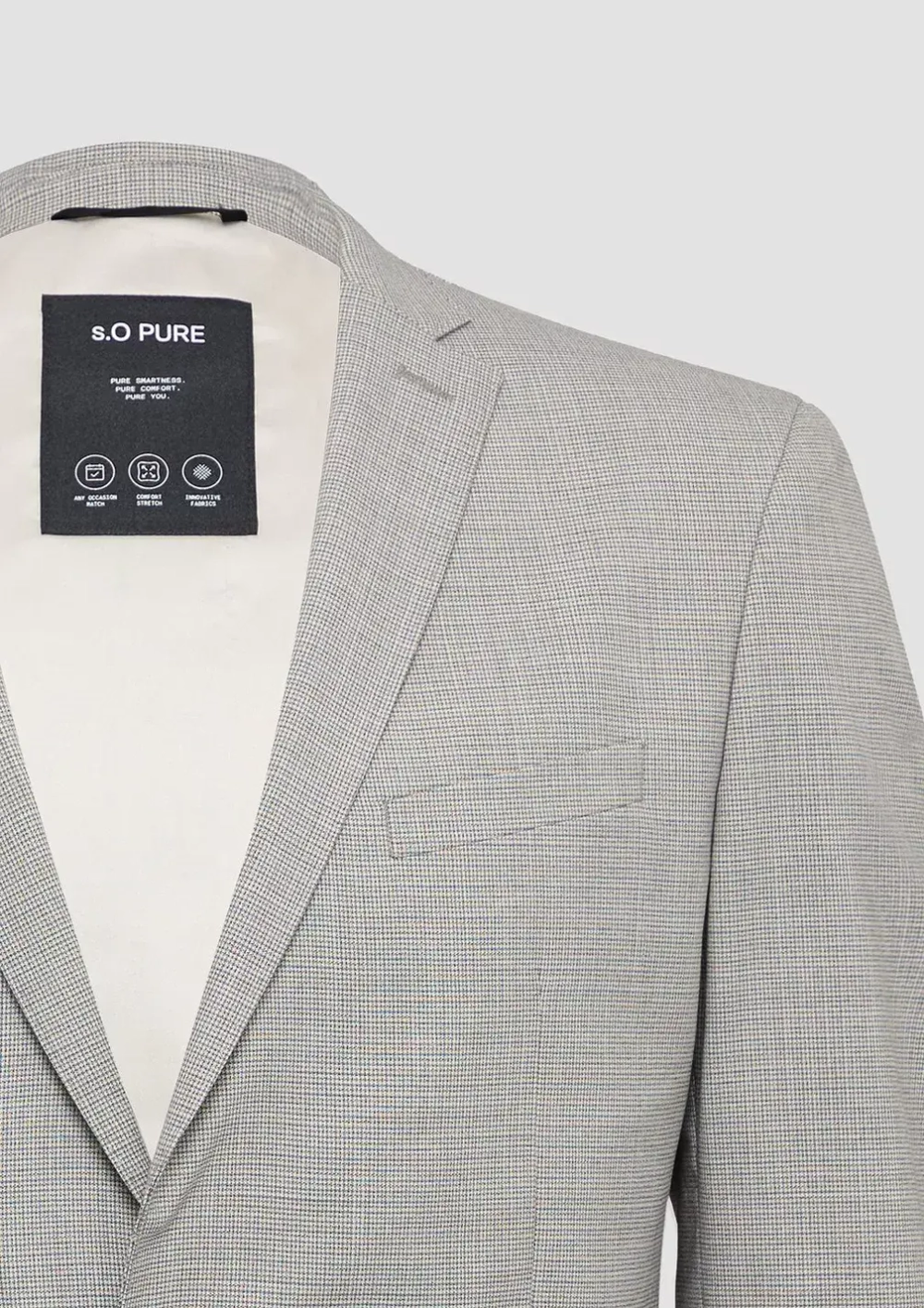 s.O PURE: Пиджак s.O PURE: костюм в клетку Black Label