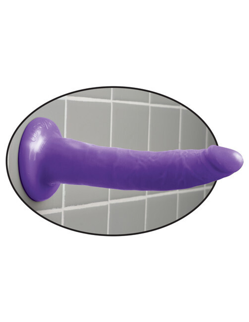 Фаллоимитатор на присоске Dillio Purple - 7 Slim (Цвет: фиолетовый)