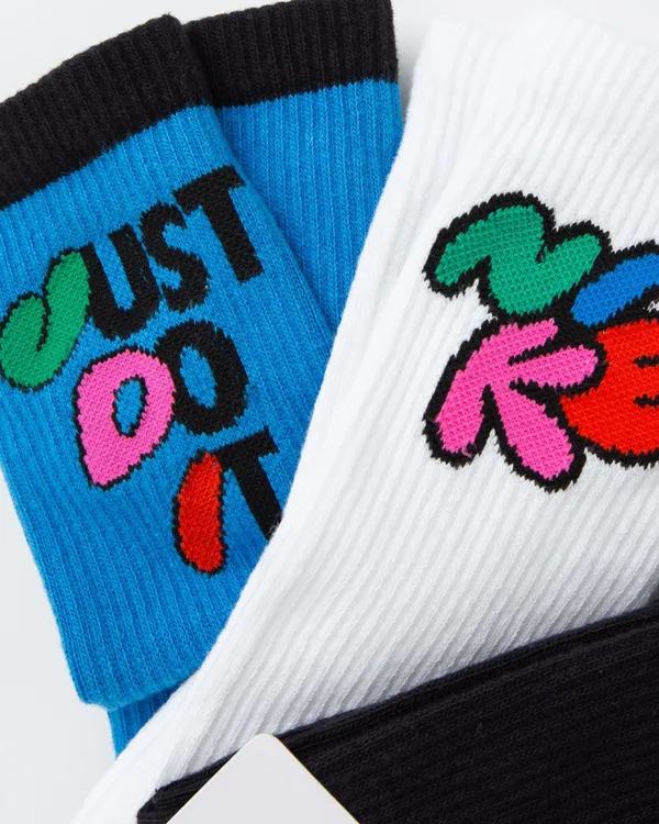 Носки ( 3 пары ) NIKE U NK ED CSH CREW 3PR-144 SWSHY