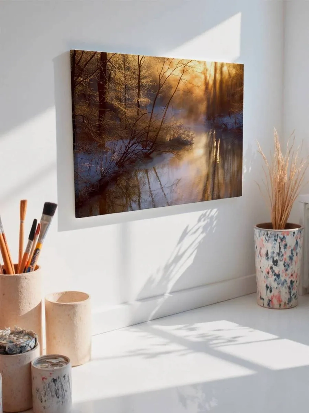Картина на стену 40 X 50 Зимняя река