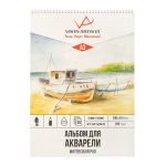 Альбом для акварели 200 г/м², 30х40 см, на спирали 20 л, гознак тисненая, Vista-Artista ALWG-02