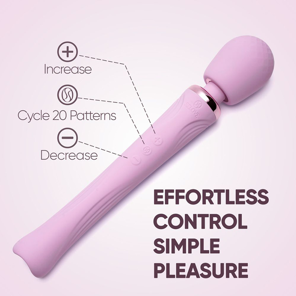 Лиловый вибратор-вонд 30,7см Selove Vela Wand Vibrator Lilac