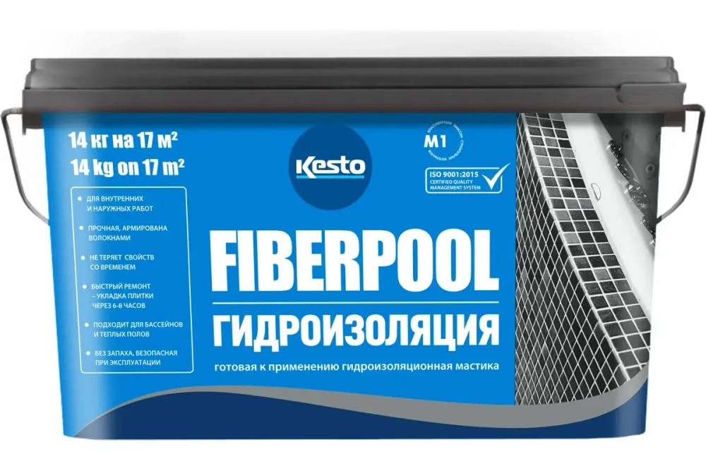 Мастика гидроизоляционная Kesto Fiberpool