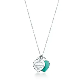 Подвеска Return to Tiffany Blue Double Heart Tag, размер small