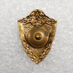 Знак 3 класс (закрутка) СССР латунь