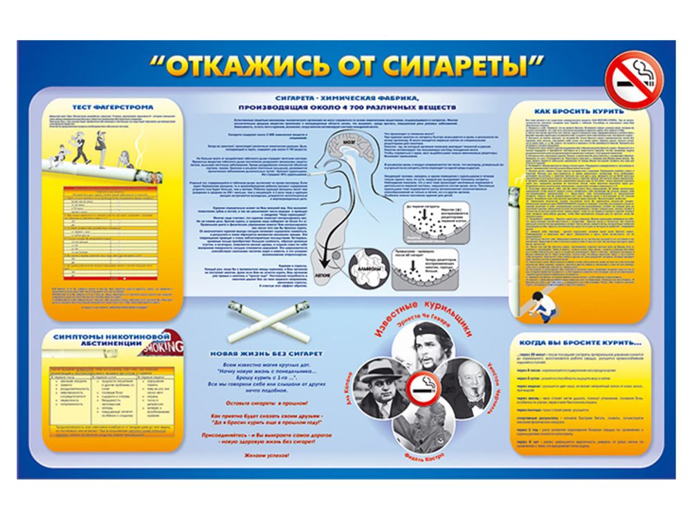 Стенд " Откажись от сигареты"