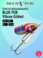 Блесна рыболовная вращающаяся Blue Fox Vibrax Gilded №0, 3 г, GDBST