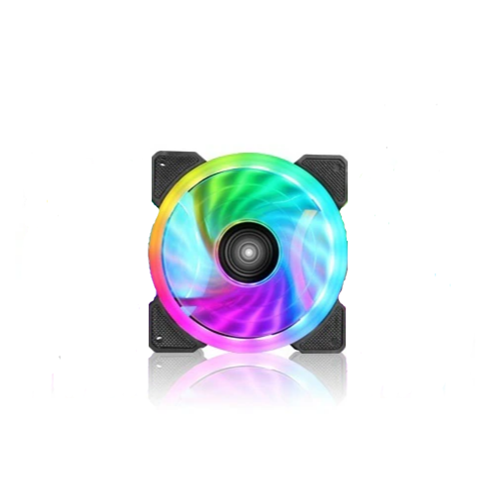 Вентилятор Alseye DR-120RRA, 120мм, Molex, белый-прозрачный/RGB, 1300rpm, 51.3CFM, 13.8дБ, антивибропрокладки (AS.04.05.0002)
