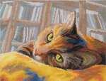 Коллекция:	Животный мир¶Название по-английски:	Book loving cat¶Название по-русски:	Кот-книголюб¶Разм