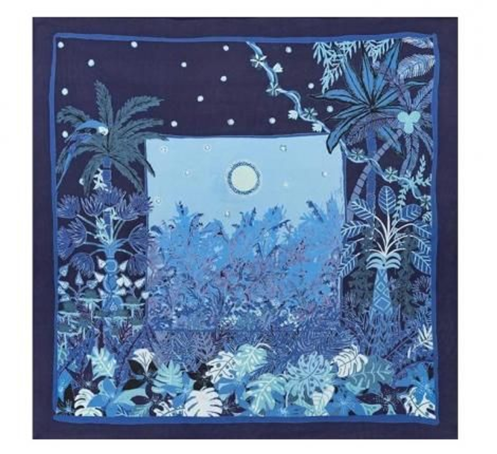 Платок REVE BLEUПлаток 100% Petrusse 105x105 Голубой