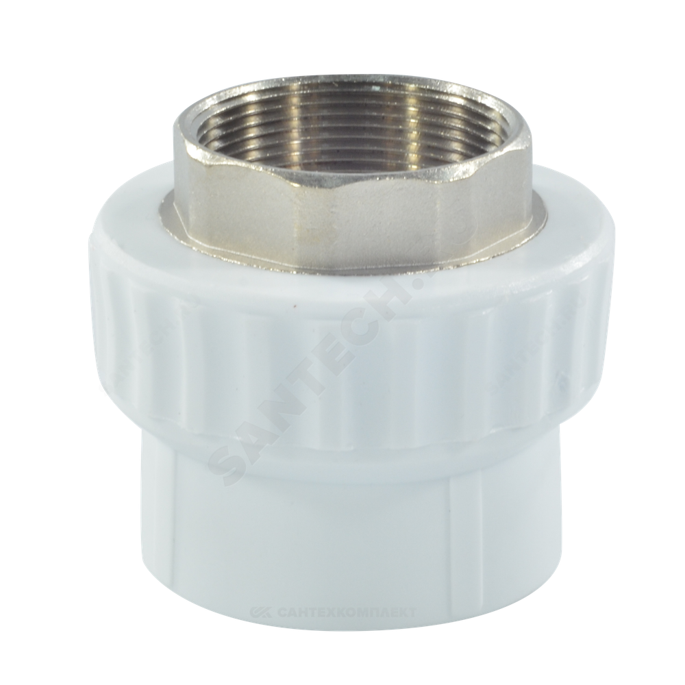 Муфта PP-R комбинированная белая Дн 50х2" ВР под ключ VALFEX 10134150