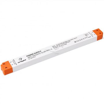 Блок питания для светодиодной ленты 75W 24V 3.12A 029191(1) ARV-SN24075-SLIM-PFC-C Arlight