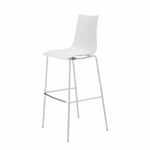 Стул барный пластиковый Scab Design Zebra Technopolymer, лен