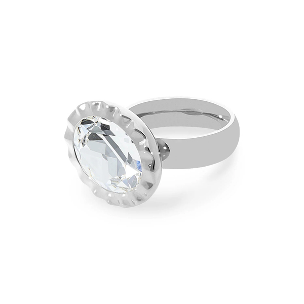 Кольцо Qudo TIVOLA UNICA big (S/P) Crystal 58 686694 размер 18,5