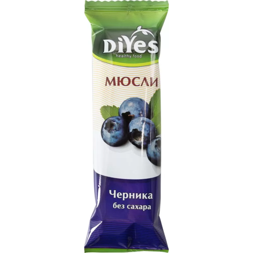 Мюсли DiYes Черника без сахара 25 гр