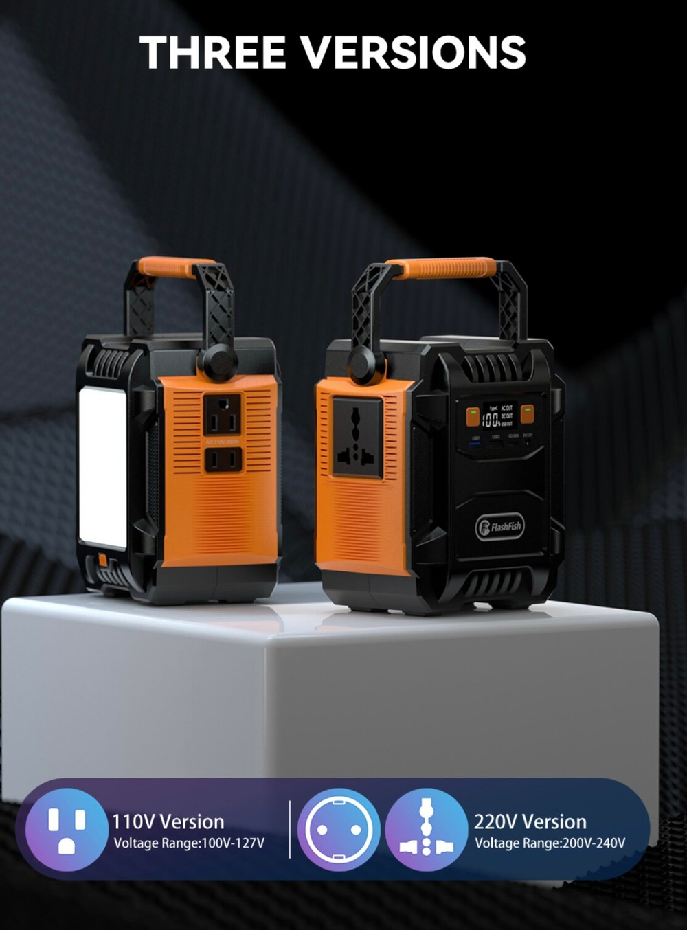 Электростанция портативная 230В 200/400Вт 172,8WH 48000 mAh Flashfish A201