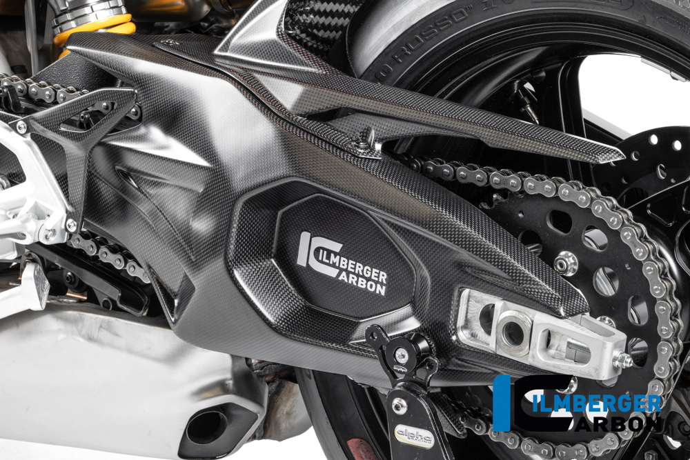 CM.SCL.007.V4P24 ILMBERGER CARBON LEFT SWINGARM GUARD (P V4 2025, SF V4 2025)