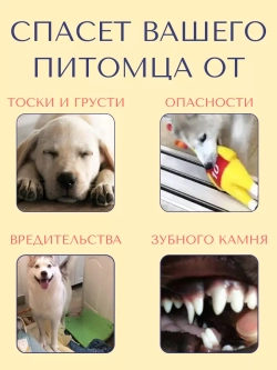 Прочная игрушка-мяч для собак средних-крупных пород