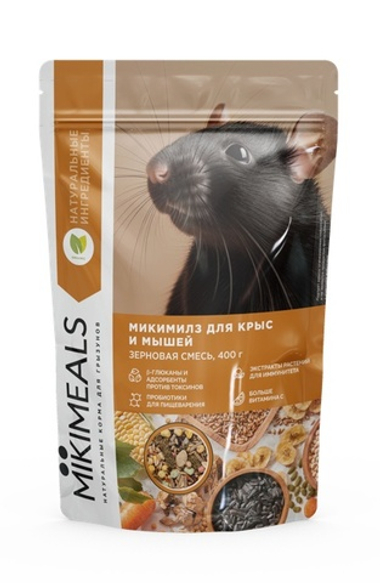 Mikimeals корм для крыс и мышей 400 г