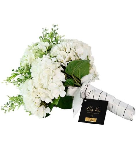 Букет белых гортензий Wrapped Hydrangea white, Cote Noire