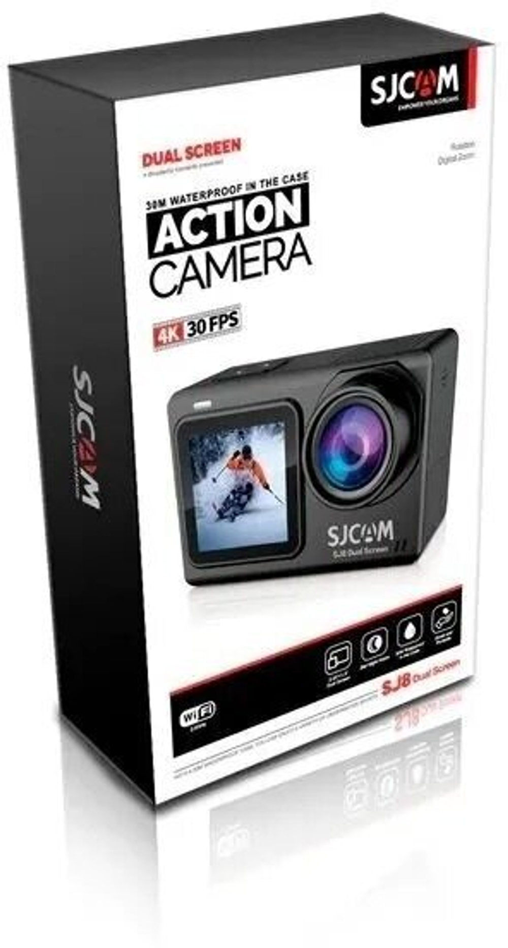 Экшн-камера SJCAM SJ8 DUAL-SCREEN, 12МП, 1200 мАч, черный