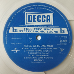Винтажная виниловая пластинка LP Spriguns Revel Weird And Wild (Южная Корея 2005) Clear Vinyl