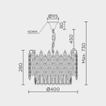 Подвесная люстра MODELUX ML.6938.400 GD