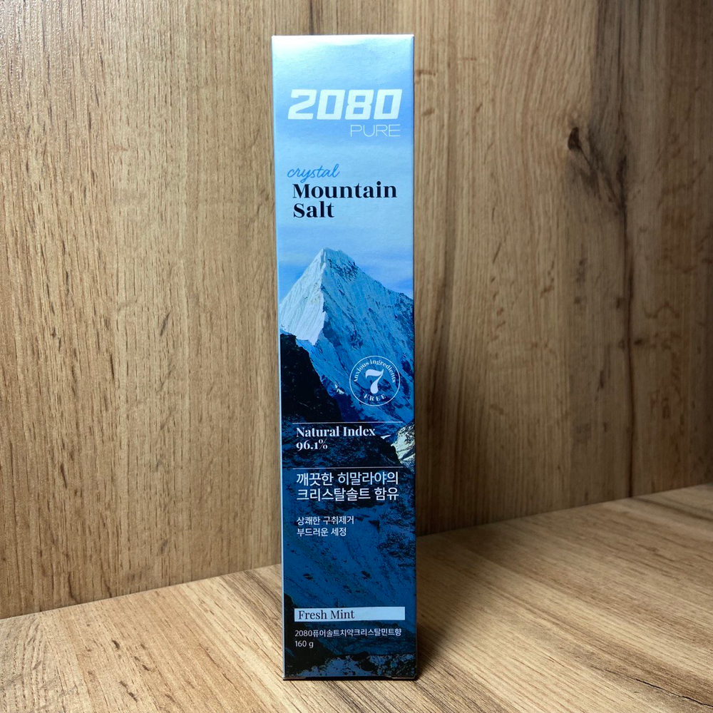 Зубная паста Dental Clinic 2080 Pure Crystal Mountain Salt Fresh Mint Toothpaste с горной солью Освежающая мята 160