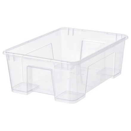 IKEA SAMLA  (ИКЕА САМЛА)  -  Контейнер - прозрачный 39x28x14 см/11 л