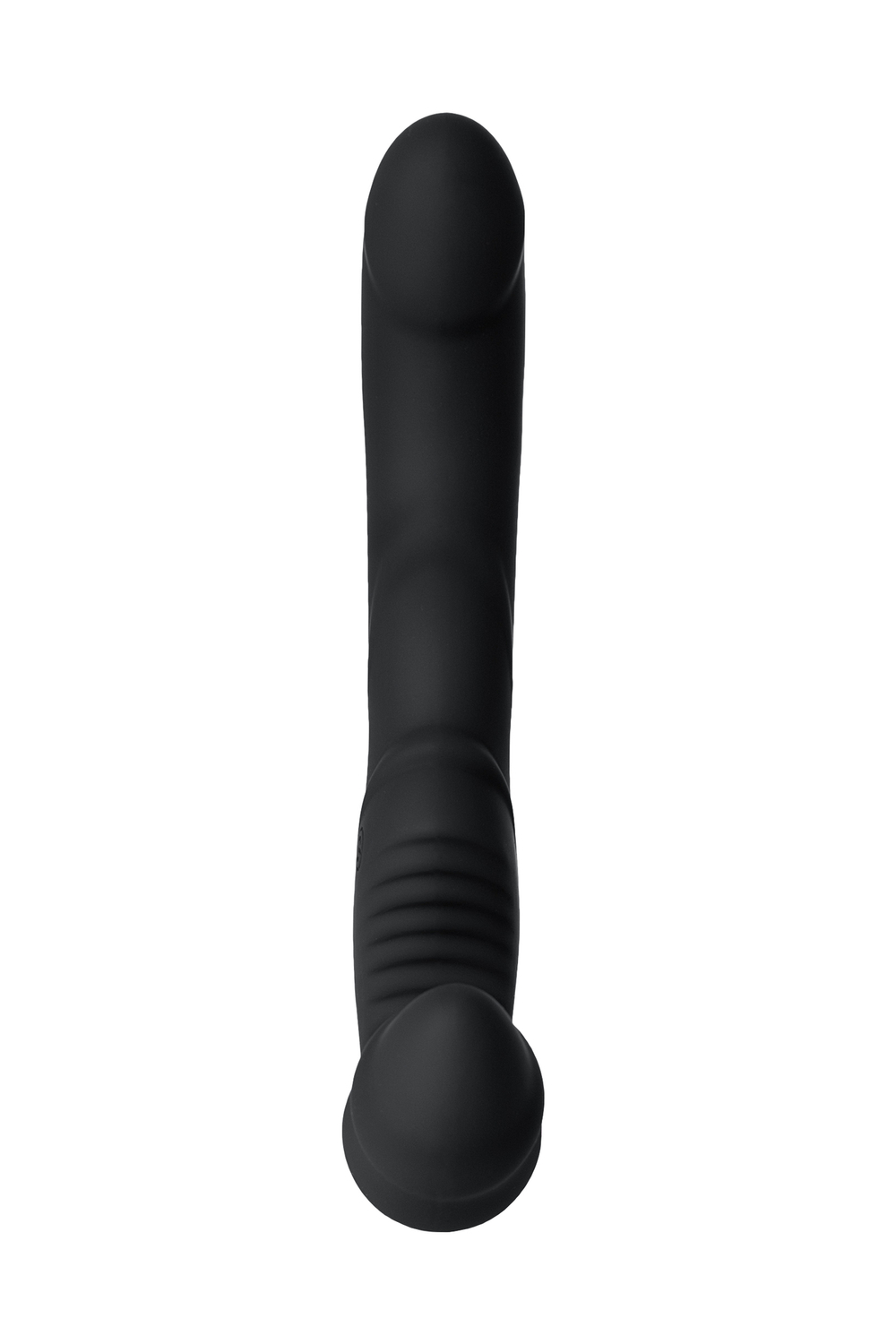 Безремневой страпон Toyfa Black&Red чёрный 35 см