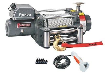 Лебёдка электрическая (индустр.) 12V Runva 12000 lbs 5443 кг