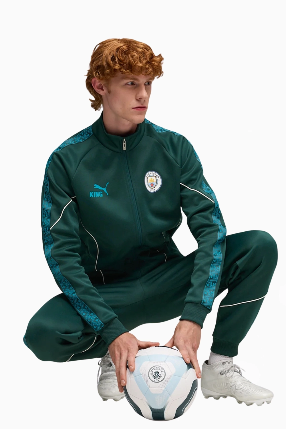 Кофта Puma Manchester City 25/26 KING Anthem - зеленый