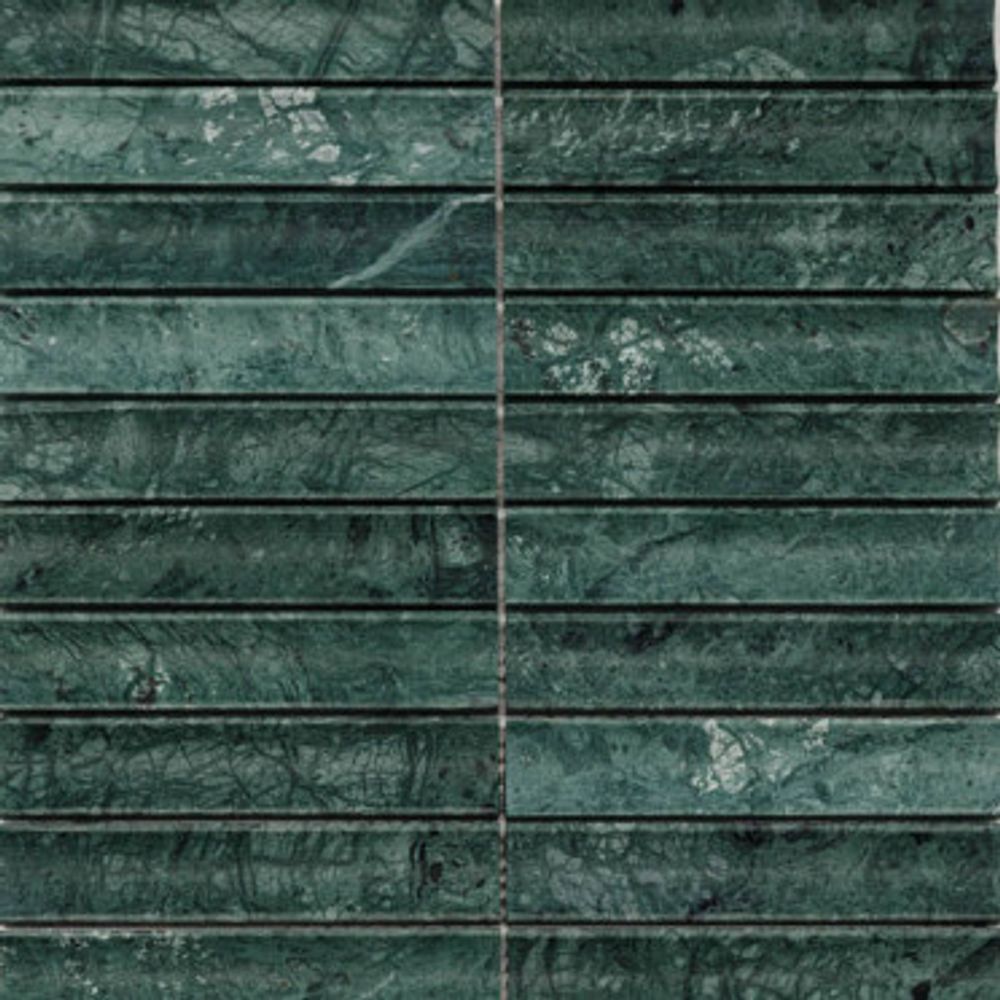 Мозаика PIX344 Spider Green Concave (чип3х15.1) Матовая