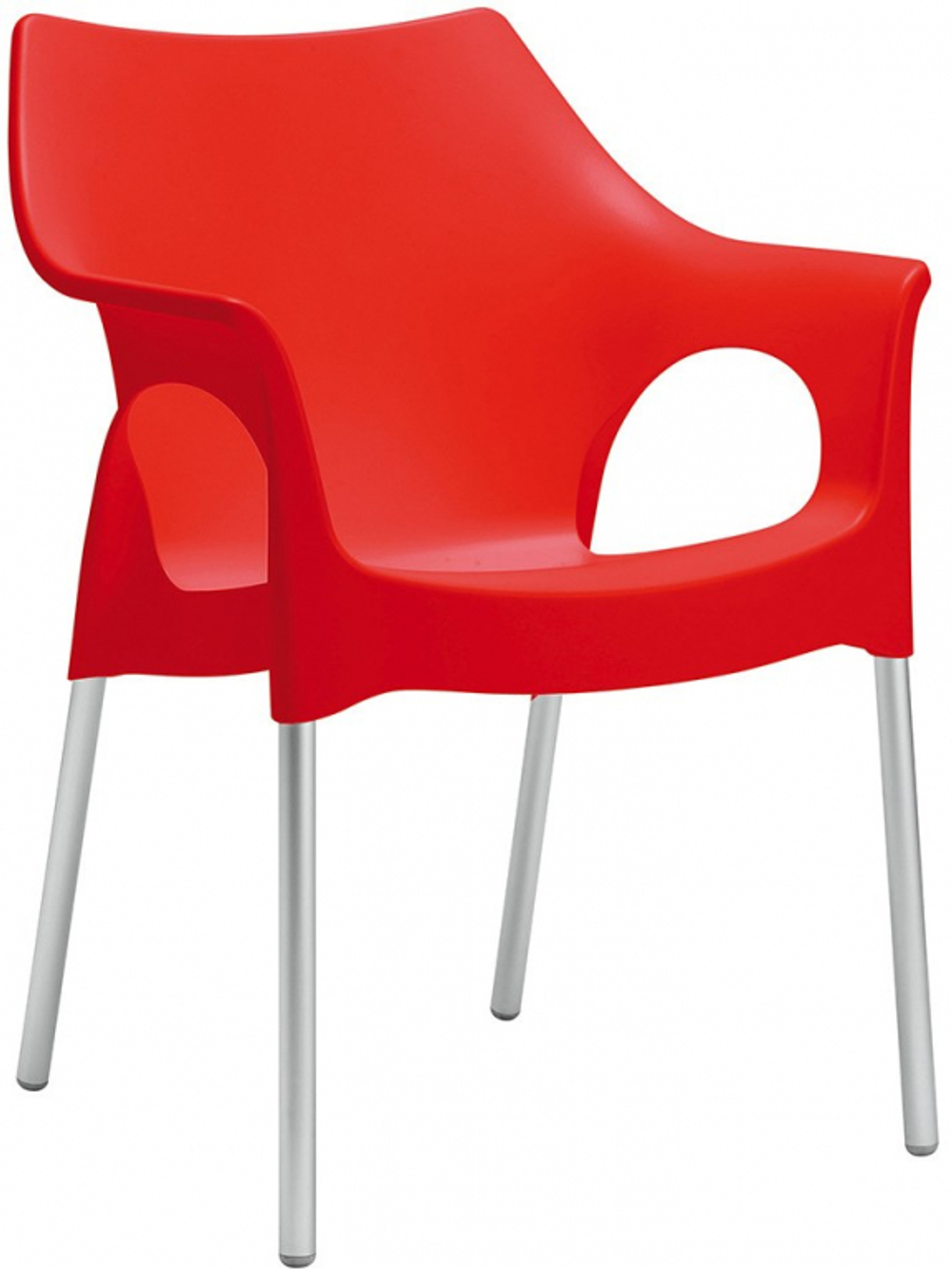Кресло пластиковое Scab Design Ola, красный