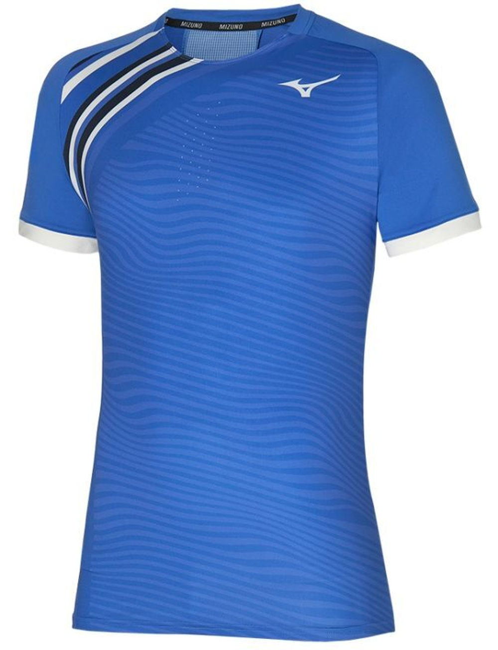 Мужская теннисная футболка Mizuno Shadow Graphic Tee - nebulas blue