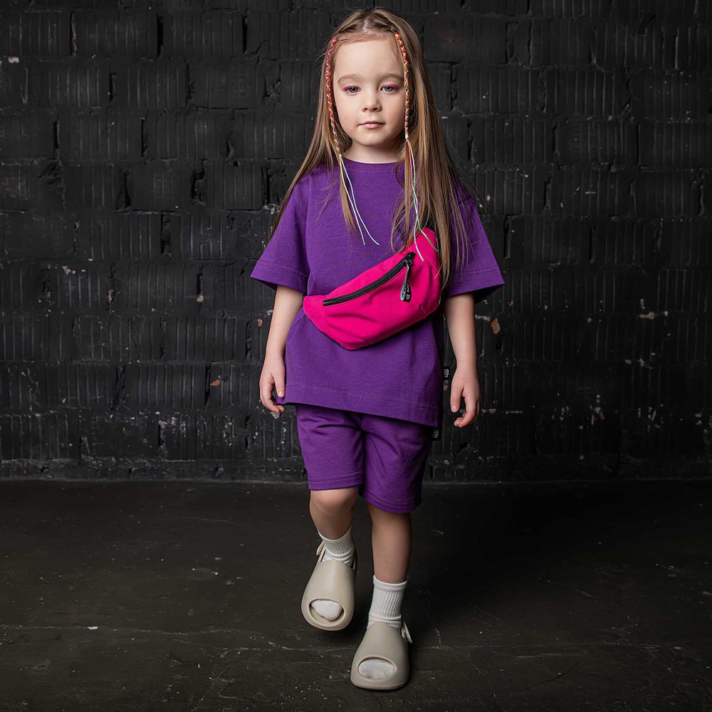 Футболка оверсайз "Bb team purple"