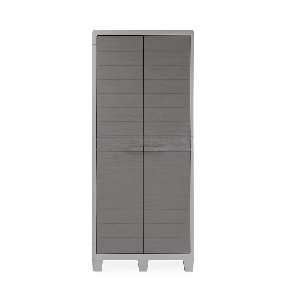 Уличный пластиковый шкаф Toomax Woody's XL Shelves Light Grey