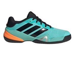 Детские теннисные кроссовки Adidas Barricade K - flash aqua/core black/lucid orange