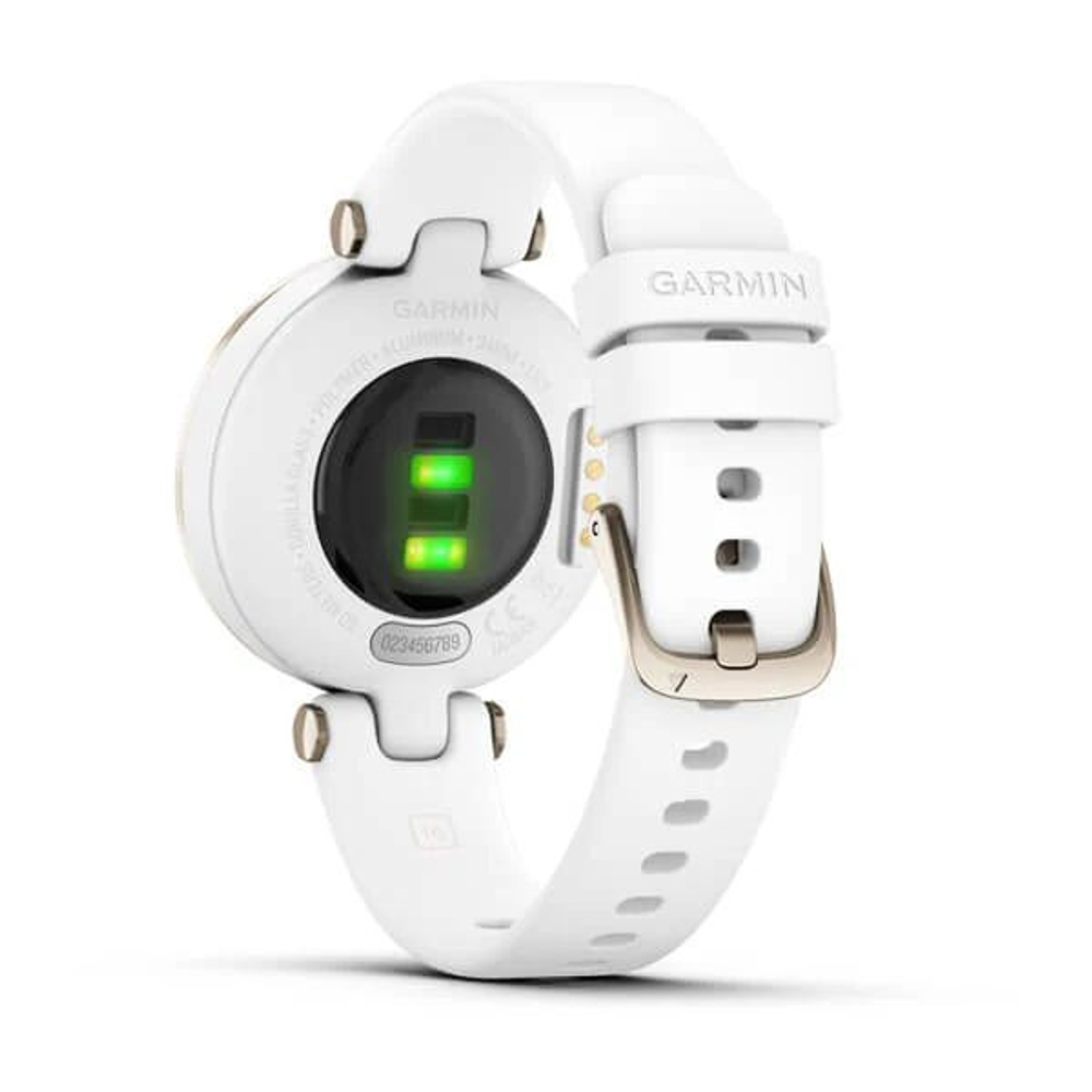 Часы Garmin Lily кремово-золотистый безель, белый корпус и силиконовый ремешок, 010-02384-10