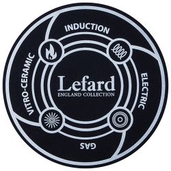 КАСТРЮЛЯ LEFARD ЭМАЛИРОВАННАЯ С КРЫШКОЙ, СЕРИЯ ФЛАНДРИЯ, 4,8Л, ДИА.22СМ