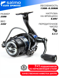 Катушка Salmo Elite SPINETIX 8 2500FD