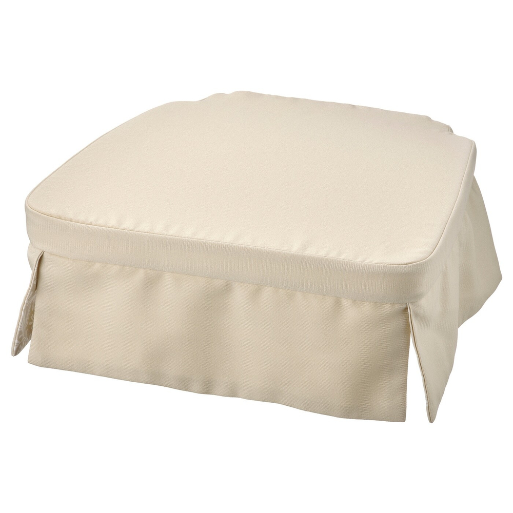 IKEA DVÄRGDUNÖRT  (ИКЕА ДВÄРГДУНÖРТ)  -  Подушка для стула, бежевый/белый, 42/35x42x4 см
