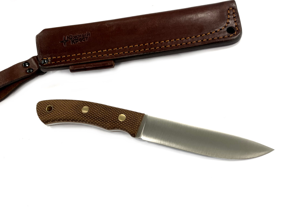 Нож Praiter, N690 конв., микарта койот, 246.2150