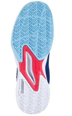 Детские кроссовки для падела Babolat Jet Premura 2 JR - blue/poppy red