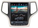 Магнитола для Jeep Grand Cherokee WK2 2013-2021 - Kuberg ZF-1217B-GE вертикальный экран в стиле "Тесла" Android 13, Быстрая, SIM-слот, CarPlay