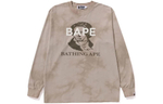 A Bathing Ape Tie Dye Bathing Ape L S Tee серый