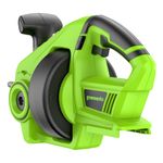 Аккумуляторный сантехнический трос Greenworks, G24DA, 3707307,24v, без АКБ и ЗУ