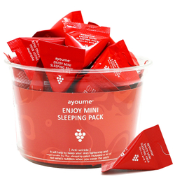 Ayoume Enjoy Mini Sleeping Pack антивозрастная ночная маска для лица с красным вином
