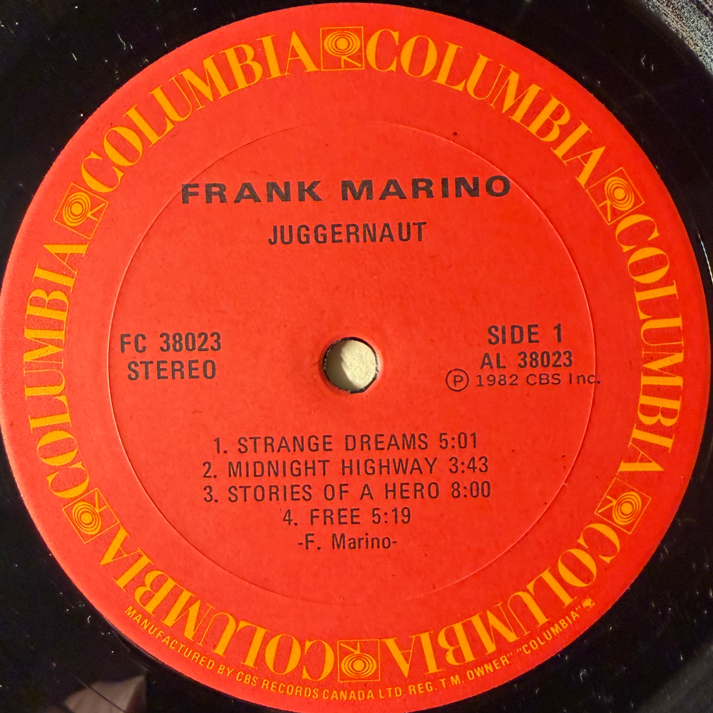 Frank Marino – Juggernaut (Канада 1982г.)